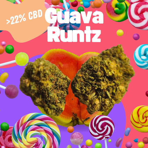 Guava Runtz - (super premium) Loose Hemp Flower Tea (>20% CBD) (<0.2% THC)