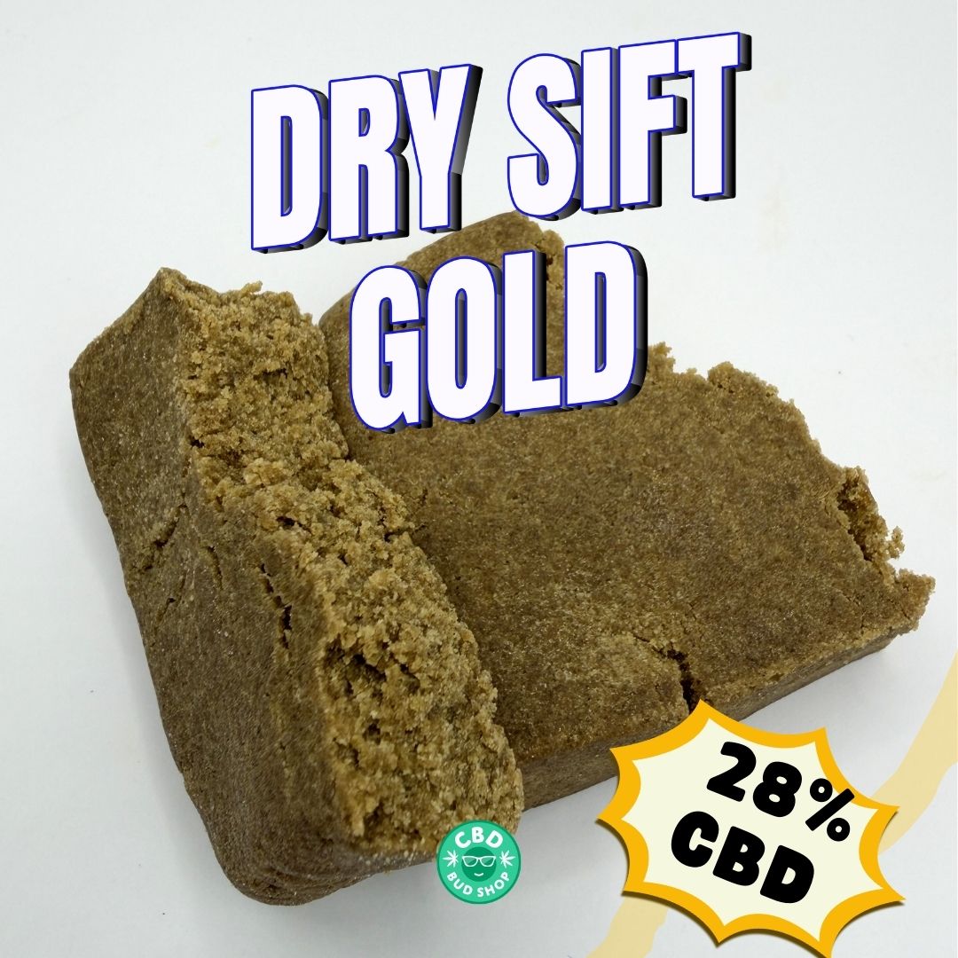 Sift Gold CBD Hash Gold Dry Sift 90u – 28% CBD | Premium CBD Hash UK – cbdbudshop