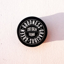 Load image into Gallery viewer, Goodness Gracious Green CBD balm 500mg natural botanical topical
Handmade full spectrum CBD balm with arnica and calendula oils
CBD balm 500mg small batch botanical hemp topical UK plain