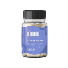 Load image into Gallery viewer, Hembiotic 750mg CBD Capsules - 30 Caps