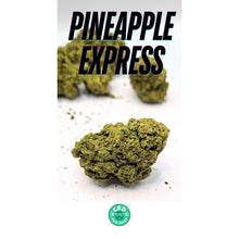 Load image into Gallery viewer, Pineapple Express CBD flower close up light green resin buds