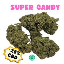 Load image into Gallery viewer, Super Candy CBD Flower – premium greenhouse-grown CBD buds