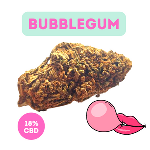 Bubblegum - Loose Tea Hemp Flower  (CBD 18%) (< 1mg THC)