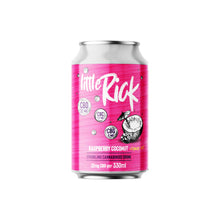 Load image into Gallery viewer, 12 x Little Rick 32mg CBD Sparkling 330ml Raspberry Coconut Drink