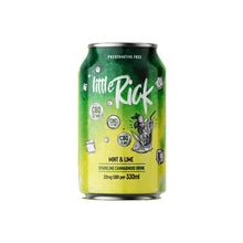 Load image into Gallery viewer, 24 x Little Rick Drink 32mg CBD Sparkling 330ml Mint &amp; Lime (BUY 1 GET 1 FREE)