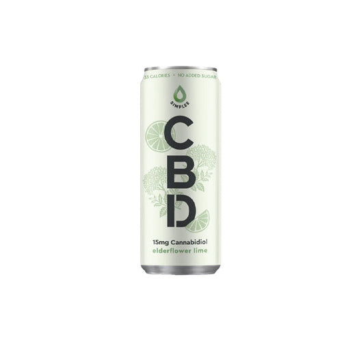 Simplee CBD Elderflower & Lime Lightly Sparkled Drink - 250ml