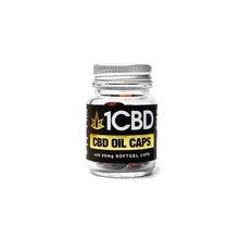 Load image into Gallery viewer, 1CBD Soft Gel Capsules 25mg CBD 30 Capsules