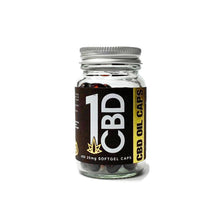 Load image into Gallery viewer, 1CBD Soft Gel Capsules 25mg CBD 60 Capsules