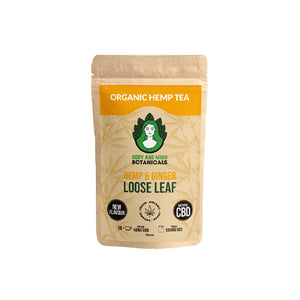 Body and Mind Botanicals 560mg CBD Cannabis Herbal Tea Loose Leaf - Ginger
