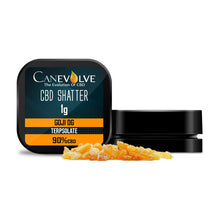 Load image into Gallery viewer, Canevolve 900mg CBD Shatter 1g