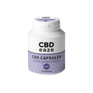 CBDeaze 200mg CBD Vegan Capsules - 20 Capsules