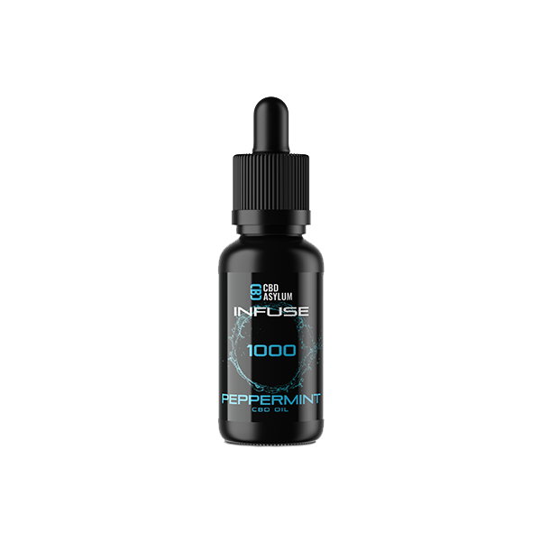 CBD Asylum 1000mg CBD Peppermint infused Oil (BUY 1 GET 2 FREE)