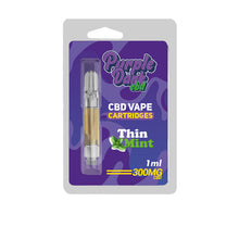 Load image into Gallery viewer, Purple Dabz CBD Vape Cartridges 300 &amp; 600 MG - Thin Mint (BUY 1 GET 1 FREE)