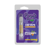 Load image into Gallery viewer, Purple Dabz CBD Vape Cartridges 300 &amp; 600 MG - Pineapple Express (BUY 1 GET 1 FREE)