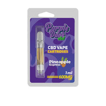 Load image into Gallery viewer, Purple Dabz CBD Vape Cartridges 300 &amp; 600 MG - Pineapple Express (BUY 1 GET 1 FREE)