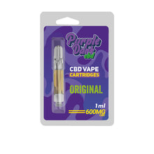 Load image into Gallery viewer, Purple Dabz CBD Vape Cartridges 300 &amp; 600 MG - Original (BUY 1 GET 1 FREE)